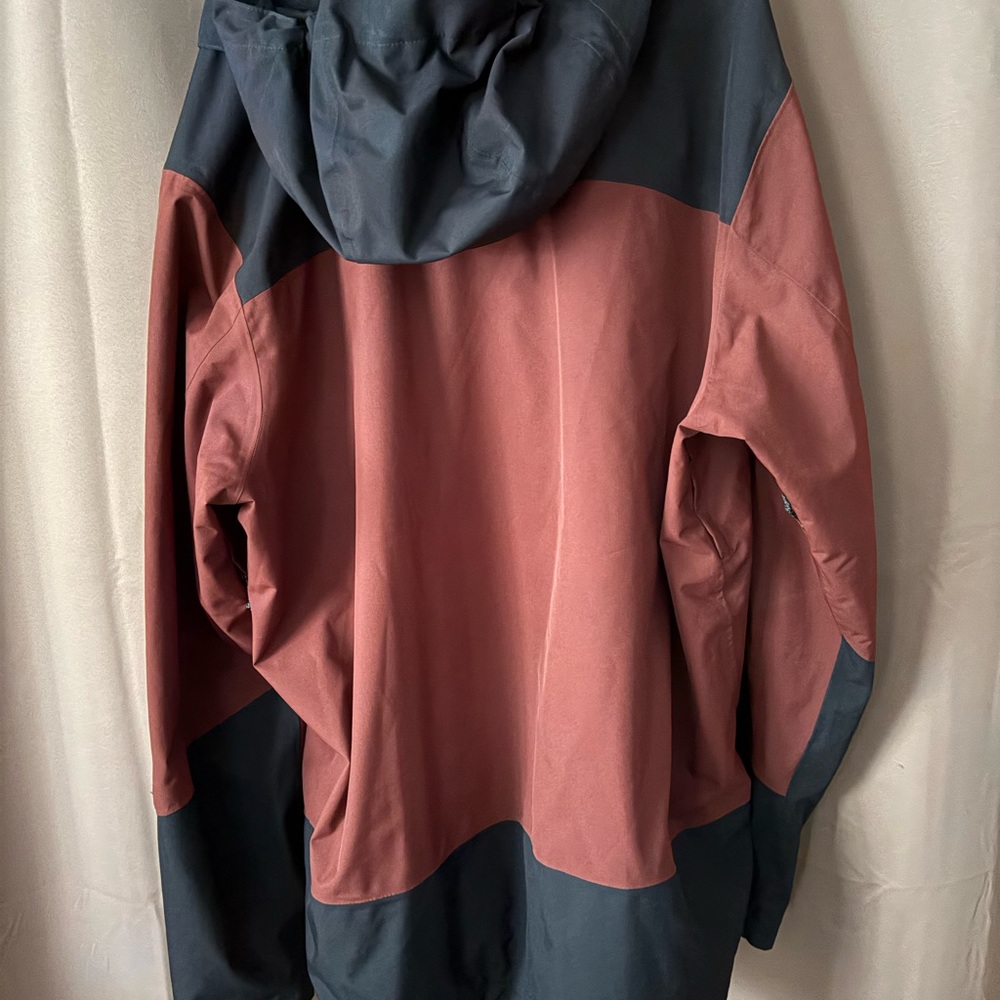 Eddie Bauer WeatherEdge Plus 3 In 1 jacket shell two-tone black & rust Size T2XL - Picture 7 of 7
